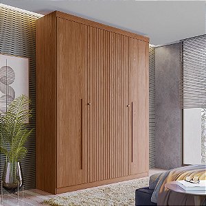 Roupeiro 04 Portas 02 Gavetas Buriti - 162444 - Jatoba - Santos Andirá