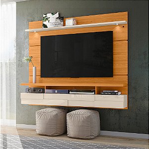 Painel Suspenso Lana 1.8 - Ref. 276139 - Cinamomo / Off White - Madetec