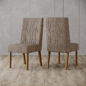 Par de Cadeiras Eloá - Ref. S34-539 - Cacao - Moveis Henn