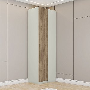 Módulo Canto Reto - MC14-184 - Areia/Jequitibá - Linha Seletto - Móveis Henn
