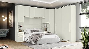 Dormitório Modulado 05 Pçs - Linha Seletto - Areia - Móves Henn