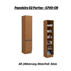 Paneleiro 02 Portas - Ref. G749 - Canela - Linha Maxxi - Kappesberg