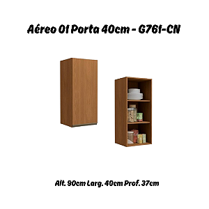Aéreo 01 Porta 40cm - Ref. G761 - Canela - Linha Maxxi - Kappesberg