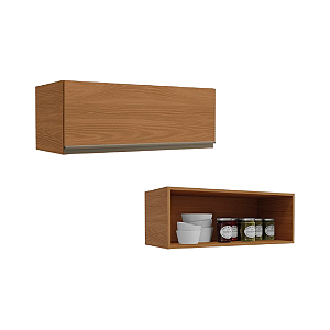 Aéreo 01 Porta Basculante 80cm - Ref. G773 - Canela - Linha Maxxi - Kappesberg