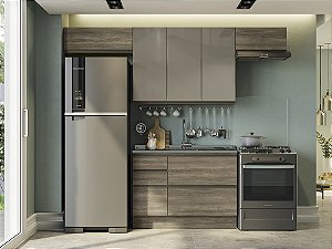 Cozinha Modulada 04 Pçs - Nogal - Linha Maxxi - Kappesberg