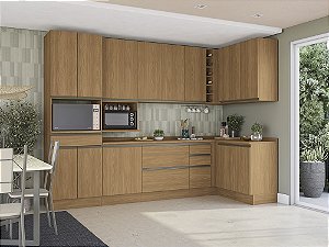 Cozinha Modulada 10 Pçs - Canela - Linha Maxxi - Kappesberg