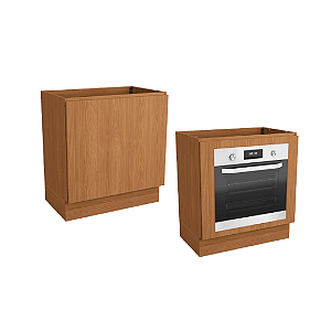 Balcão Forno de Embutir 80cm - R624 - Canela - Linha Ciela - kappesberg