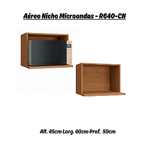 Nicho Microondas - Ref. R640 - Canela - Linha Ciela - Kappesberg