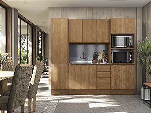Cozinha Modulada 04 Pçs - Canela - Linha Ciela - Kappesberg