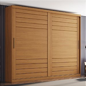 Roupeiro 02 Portas Cayman 100% MDF - Ref. D337-214 - Cinamomo - Móveis Henn