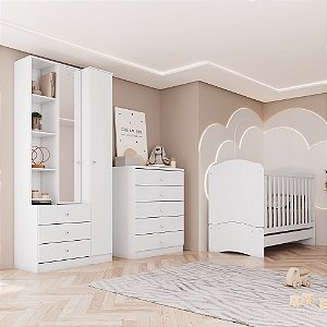 Conjunto Infantil Doha - Branco - Móveis Henn