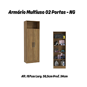 Armario Multiuso - Ref. N408 - Nogueira - Kappesberg