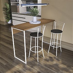 Bancada Alta - LI043 - Canela/Branco - Linha Industrial - Kappes Crome