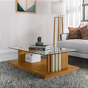 Mesa de Centro Frizz Plus - Ref. 304140 - Cumaru / Opala - Madetec