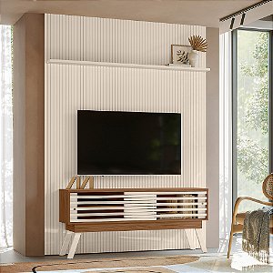 Composição Piso-Teto Premium - Ref. 764130 - Naturale/Off White - Madetec