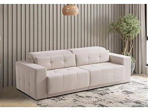 Sofá Retratil e Reclinável Kardian 234cm - Estofados Rincão