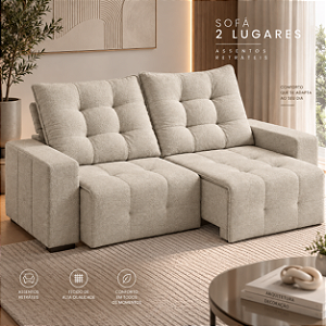 Sofá Retratil e Reclinável Kona 210cm - Estofados Rincão