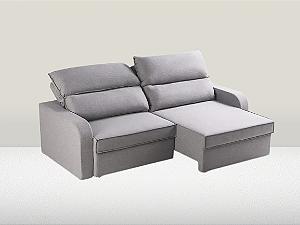 Sofá Retratil e Reclinável Niro 210cm - Estofados Rincão