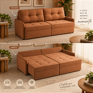 Sofa Cama Spin 195cm - Rincão Estofados