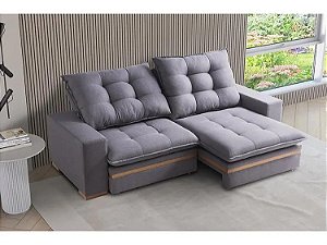 Sofá Retratil e Reclinável Tucson 210cm - Estofados Rincão