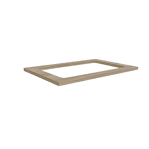 Tampo p/ Balcão Cooktop 80cm - E608 - Nogueira - Kappesberg