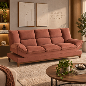 Sofá 03 Lugares Azera 212cm - Estofados Rincão