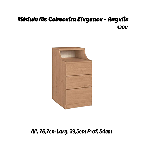 Modulo Mesa de Cabeceira - 4201A - Angelin - Linha Elegance - Moveis Castro