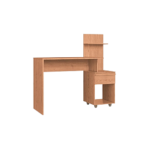 Mesa Escrivaninha Office Lira - 4033A - Cedro - Moveis Castro