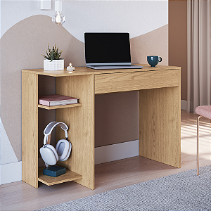 Mesa Escrivaninha Office Pixel - 4034A - Angelin - Moveis Castro