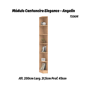 Módulo Cantoneira Elegance - 7200M - Angelin - Móveis Castro