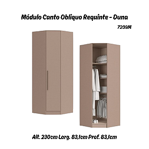 Modulo Canto Obliquo Requinte - 7209M - Duna - Móveis Castro