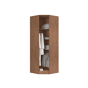 Módulo Canto Obliquo - Linha Closet - 09CL - Macadamia - Móveis Castro