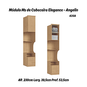 Módulo de Cabeceira Reta Elegance - 4211A - Angelin - Móveis Castro