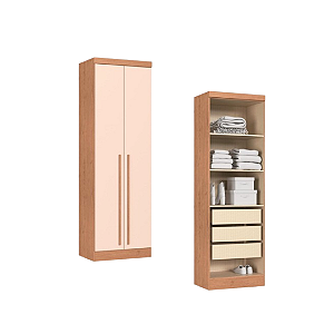 Módulo 02 Portas Infinity - 3920A1 - Cedro/Blush - Móveis Castro