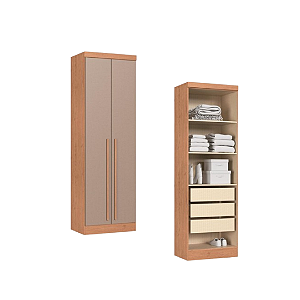 Módulo 02 Portas Infinity - 3920A1 - Cedro/Duna - Móveis Castro