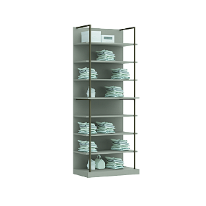 Conjunto Módulo Prateleiras - 6311M - Niquel - Linha Smart Tube - Móveis Castro