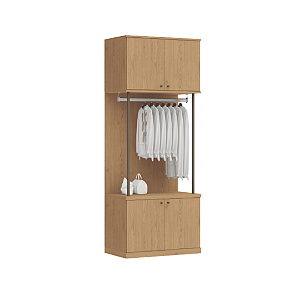 Conjunto Módulo Portas e Cabideiro - 6315M - Angelin - Linha Smart Tube - Móveis  Castro
