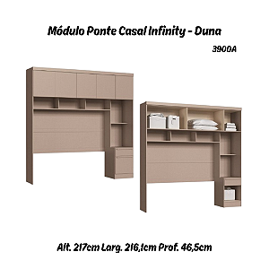 Módulo Ponte Casal Infinity - 3900A - Duna - Móveis Castro