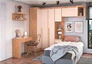 Dormitório Modulado 06 pçs - Linha Infinity - Moveis Castro