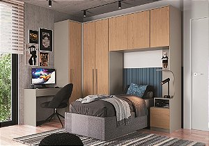 Dormitório Modulado 05 pçs - Linha Elegance - Moveis Castro