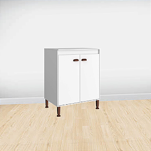 Balcão 02 Portas - MB 1029 - Branco - Movelbento