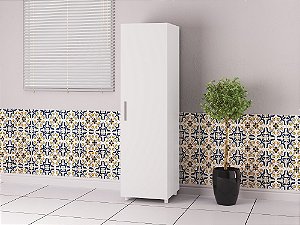 Multiuso Lavanderia 01 Porta - ASM 180 - Branco - Movelbento