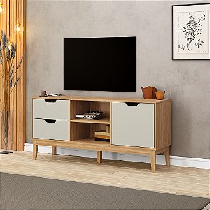 Rack 02 Portas - MB 1096 - Mel/Off White - Movelbento