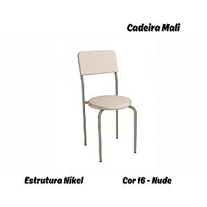 Par de Cadeiras Mali - Ref. 2C136-NK - Estampa: 16 (Nude) Nikel - Kappesberg