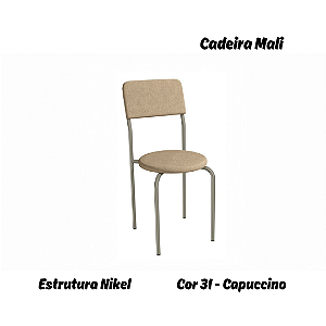 Par de Cadeiras Mali - Ref. 2C136-NK - Estampa: 31 (Capuccino) Nikel - Kappesberg
