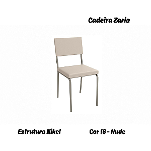Par de Cadeiras Zaria - Ref. 2C128-NK - Estampa: 16 (Nude) Nikel - Kappesberg