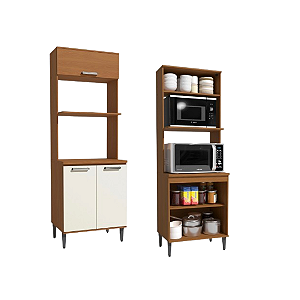 Torre Quente 02 Fornos - Ref. T727 - Canela/Off White - Linha Linna - Kappesberg