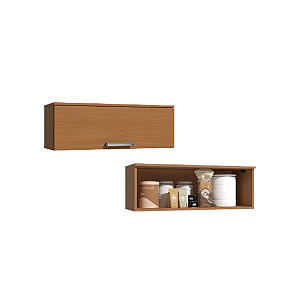 Aéreo 01 Porta Basculante 80cm - Ref. T735 - Canela - Linha Linna - Kappesberg