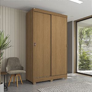 Roupeiro 02 Portas 02 Gavetas c/ Pés - Ref. CB02R588 - Canela - Móveis Kappesberg