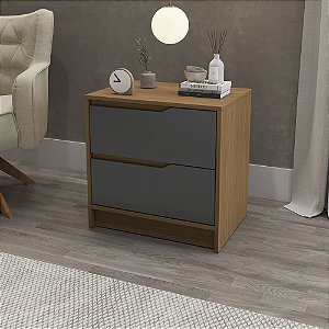 Mesa Cabeceira - Ref. R261 - Canela/Grafite - Kappesberg